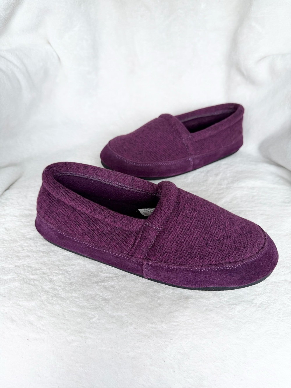 L.L. Bean Women's Plum Slip-On House Slippers